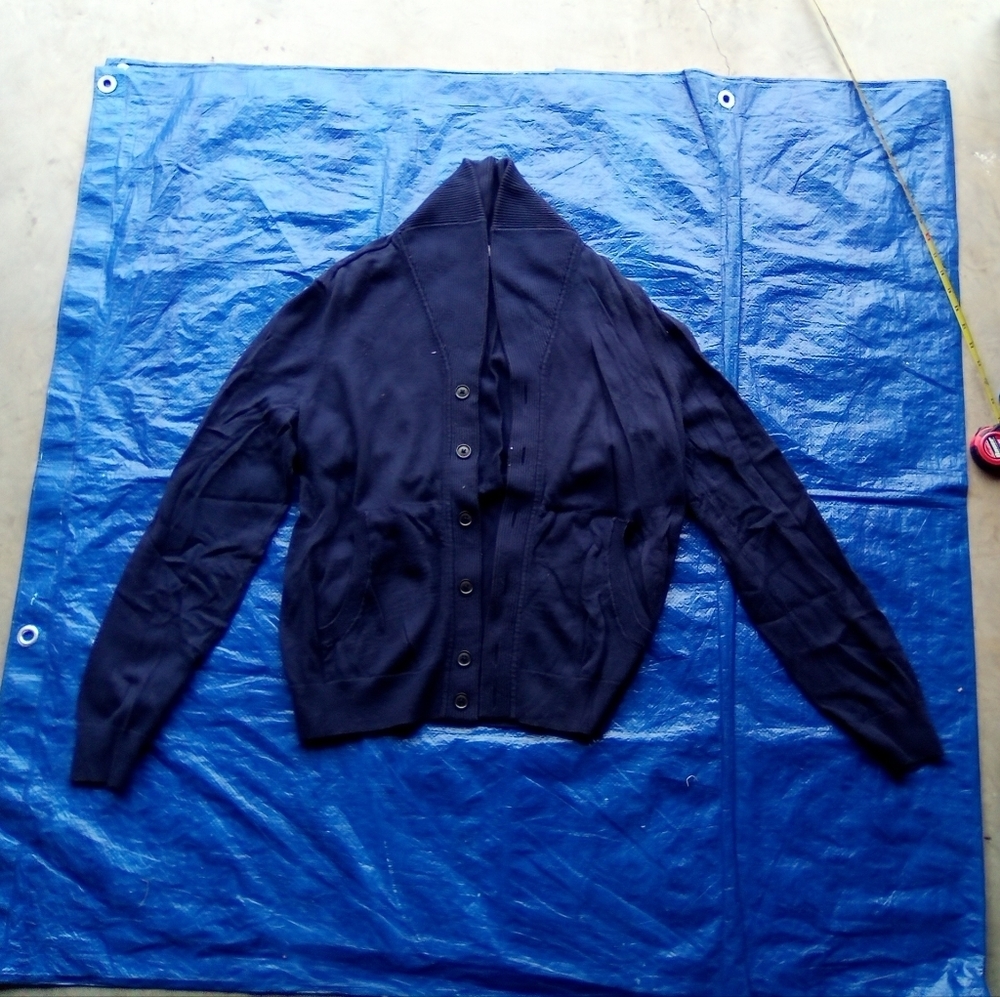 Cotton Cashmere Gap Navy Blue Cardigan Sweater